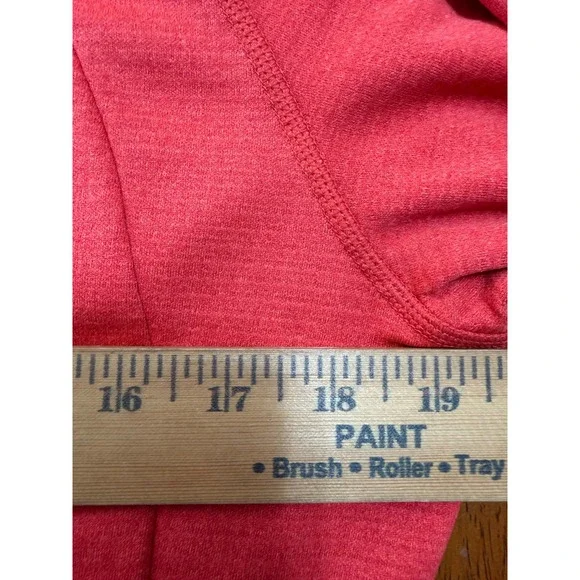 Merrell Select Wick Full Zip Hoodie Womens XL Coral Red Waffle Fleece Jacket - Picture 6 of 10